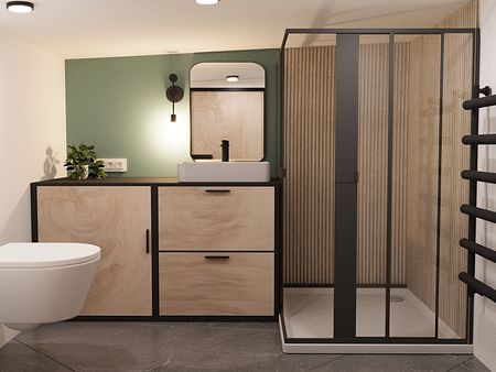 Mała łazienka na poddaszu 