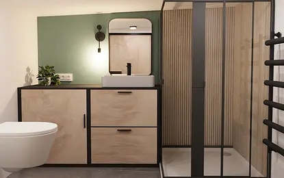 Mała łazienka na poddaszu 