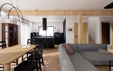 Dom w stylu mid century modern w Gdańsku