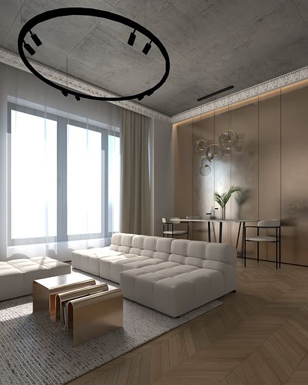 Nowoczesna klasyka z elementami loftu.