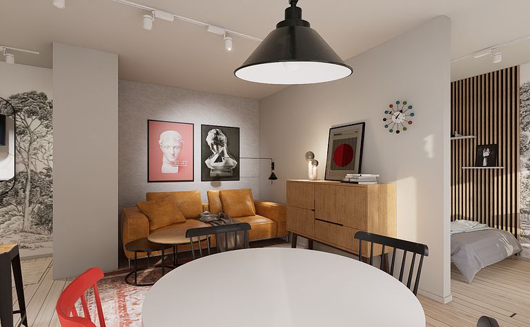 Kawalerka w kamienicy w stylu eklektycznym, Gdańsk