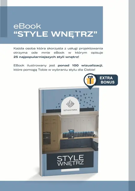 Okładka eBooka o stylach wnętrz: art deco, dopamine decor, eklektyczny, soft minimalizm, tradycyjny, vintage.