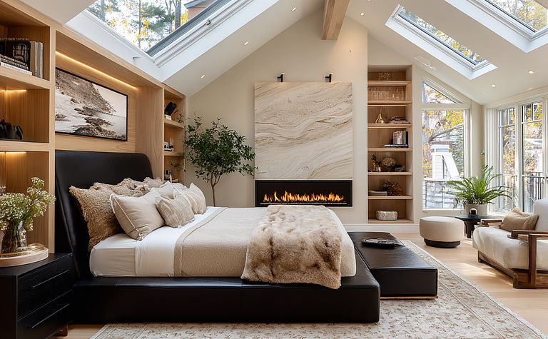 Sypialnia na poddaszu