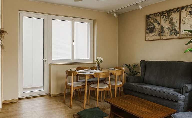 Projekt mieszkania 65m2