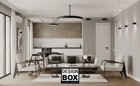 Pokój dziecięcy z drewnianymi meblami i białymi ścianami, nowoczesny design.