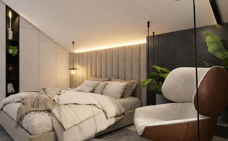 Nowoczesna sypialnia 