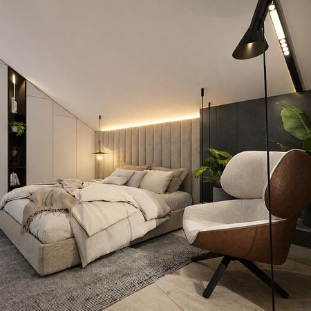 Nowoczesna sypialnia 