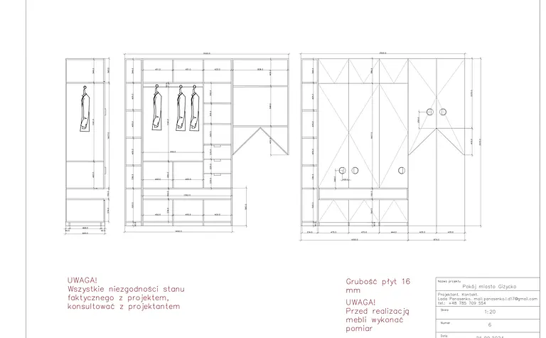 Plan garderoby z białymi meblami i szarym tłem, nowoczesny projekt wnętrza.