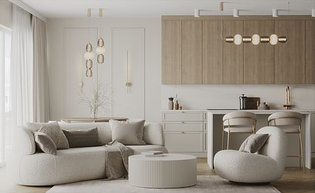 Salon w domku szeregowym