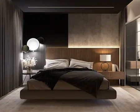 Stylowa sypialnia w quiet luxury z nowoczesnymi akcentami