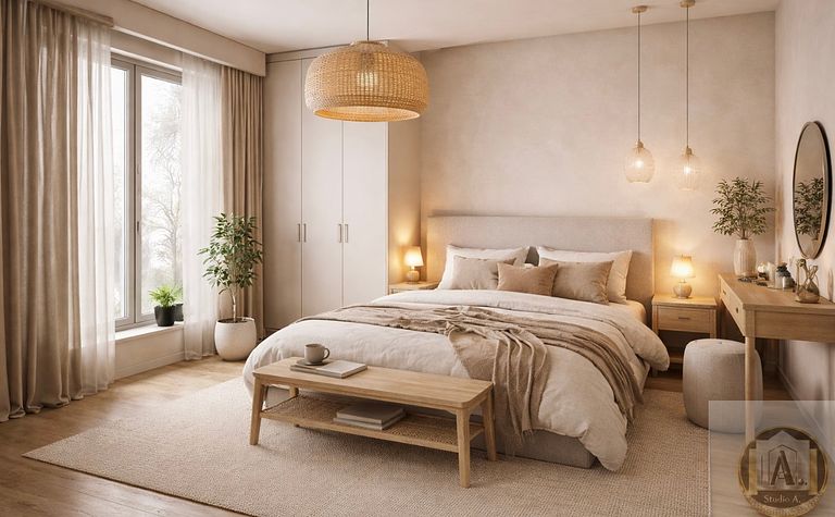 Mieszkanie w stylu japandi