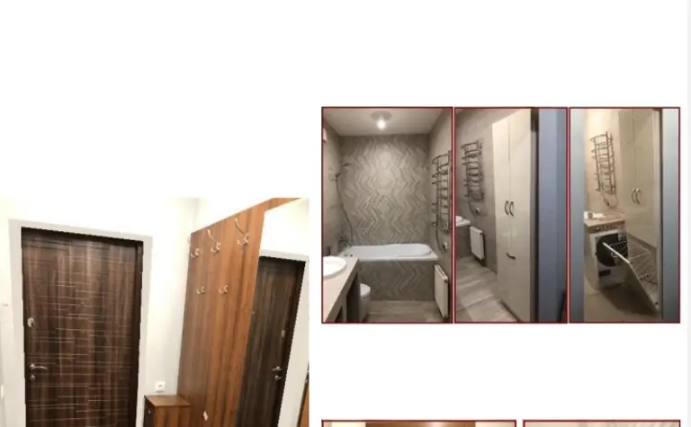 Wnętrze sypialni z drewnianym łóżkiem, szafą i biurkiem, styl nowoczesny