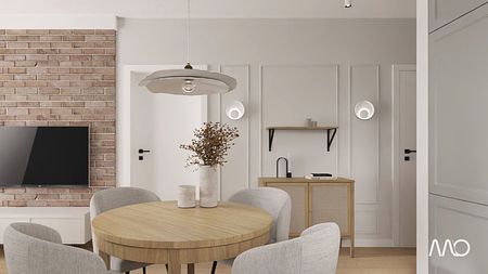 Projekt przestrzeni dziennej mieszkania