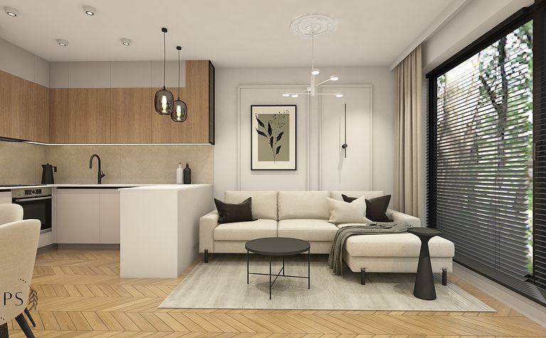 Mieszkanie z motywami roślinnymi