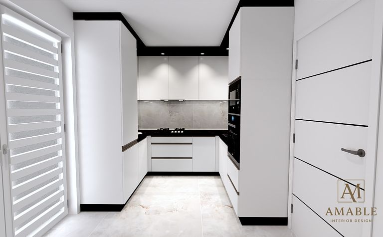 Różne warianty ustawienia elementów w kuchni