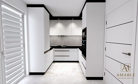 Różne warianty ustawienia elementów w kuchni