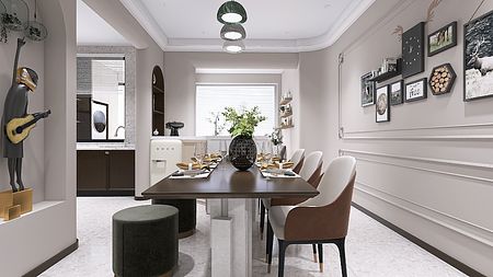 Kuchnia, jadalnia, salon