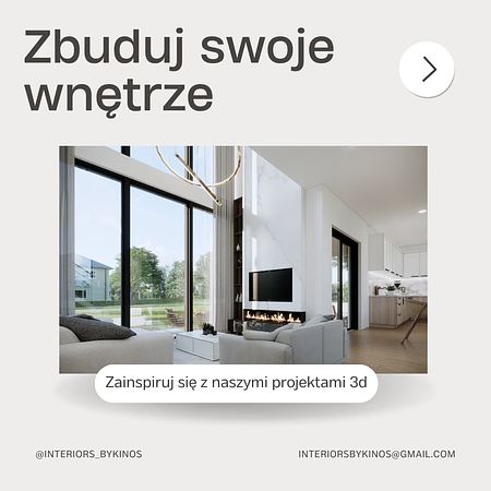 Wnętrze salonu w stylu glamour i nowoczesnym z kominkiem.