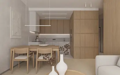 Projekt mieszkania w klimacie SOFT MINIMALISM