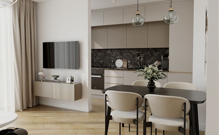 Aneks kuchenny z salonem