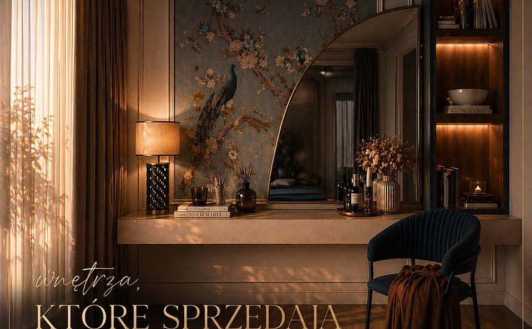 Luksusowe wnętrze z elementami glamour i nowoczesnym designem