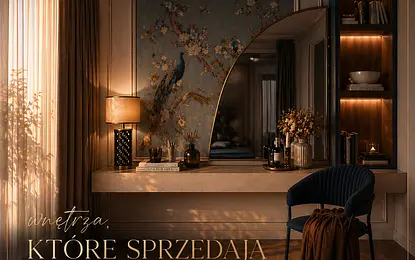 Luksusowe wnętrze z elementami glamour i nowoczesnym designem