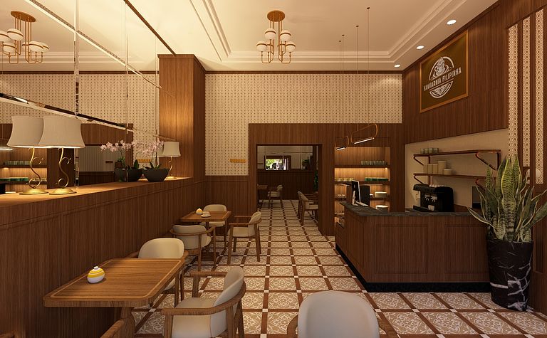 Kawiarnia w stylu klasycznym