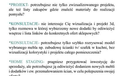 Wnętrze biura z elementami boho i skandynawskim stylem, z zielonymi dodatkami.