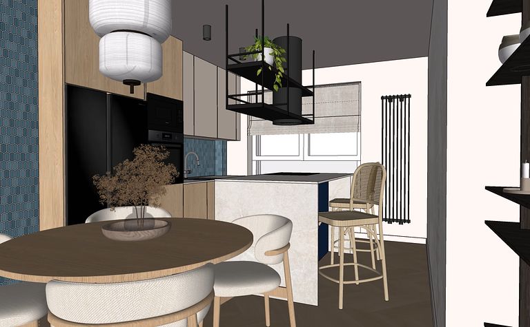 Projekt mieszkania w Warszawie 