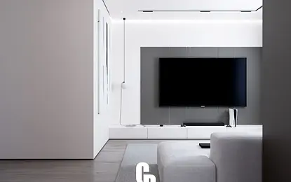 Projekt nowoczesnego wnętrza mieszkania – Warszawa (Żoliborz)