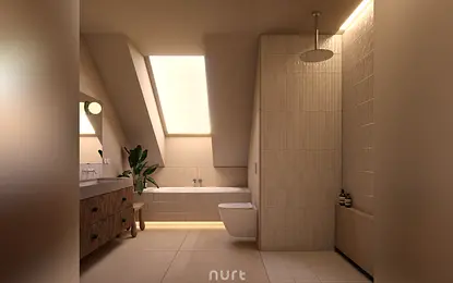 Łazienka | otulające beże