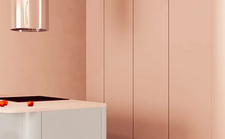 Kuchnia w stylu eklektycznym i minimalistycznym z nowoczesnymi meblami