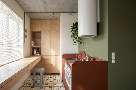 Kuchnia z drewnianymi szafkami: industrialny, minimalistyczny, minimaluxe, soft minimalizm, vintage, współczesny