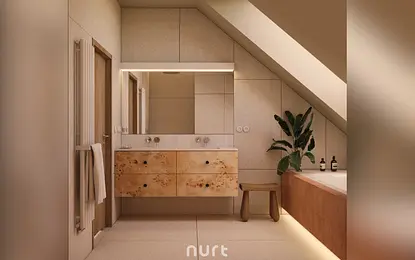 Łazienka | cegła i czeczot