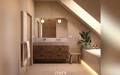 Łazienka | otulające beże