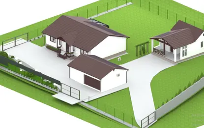 Projekt zieleni i rozmieszczenia paneli