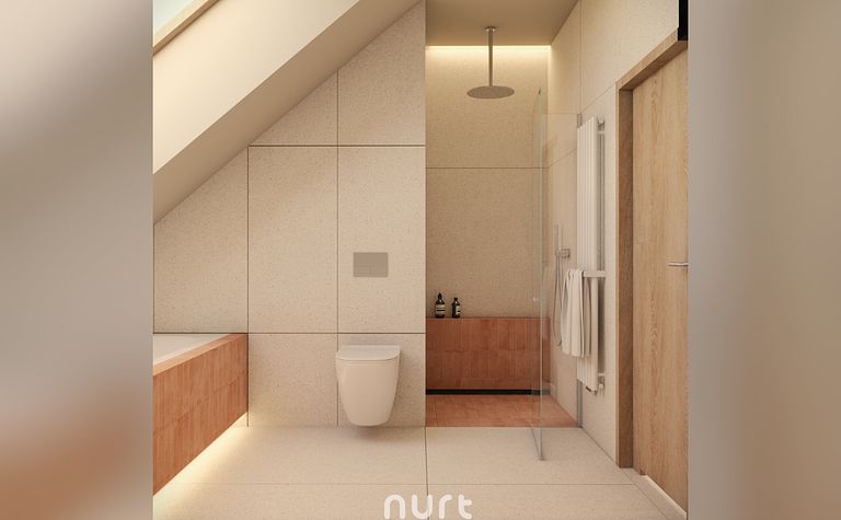 Łazienka | cegła i czeczot