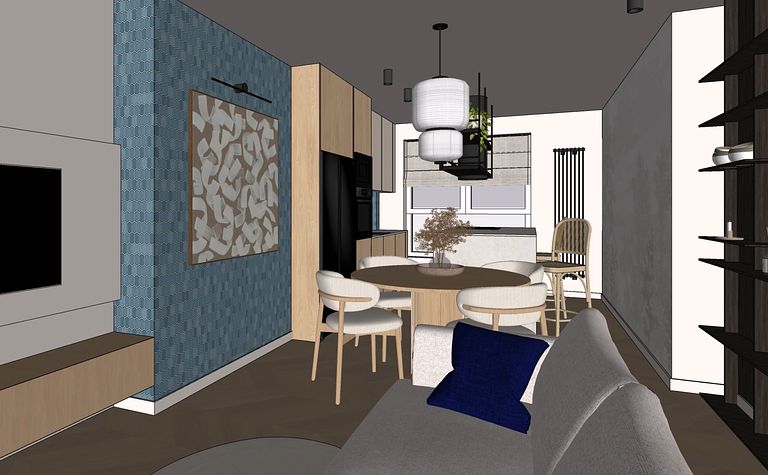 Projekt mieszkania w Warszawie 