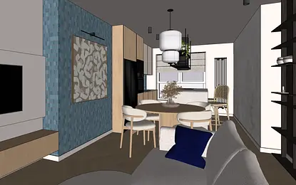 Projekt mieszkania w Warszawie 