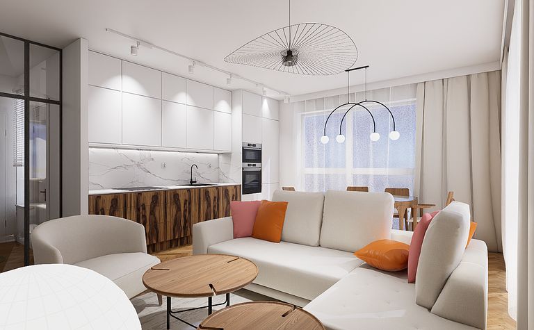 Mieszkanie w stylu modernistyczno skandynawskim w Gdańsku