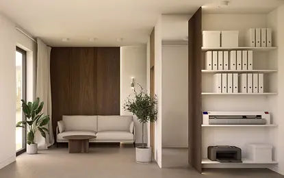 Biuro domowe dla kreatywnej pary