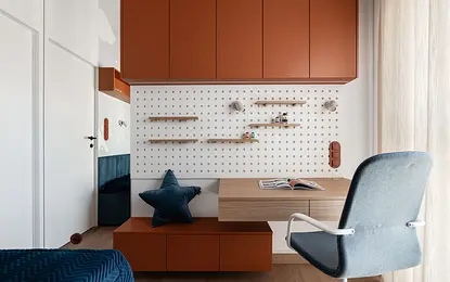 Pokoje dzieci w kolorowym mieszkaniu 100m2