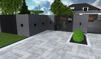 Futurystyczne wnętrze z elementami industrialnymi, japandi i minimalistycznymi.