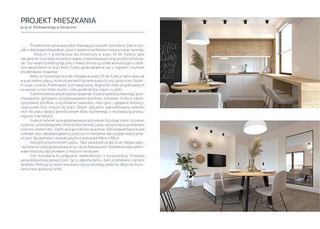 Wnętrze kuchni z jasnymi meblami i drewnianymi elementami, minimalistyczny styl.