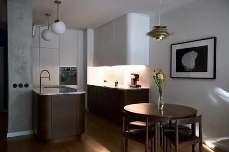 Kuchnia w stylach eklektycznym, minimalistycznym, nowoczesnym i vintage.