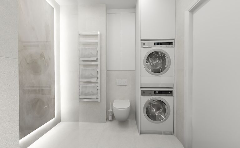 Prosta jasna łazienka 