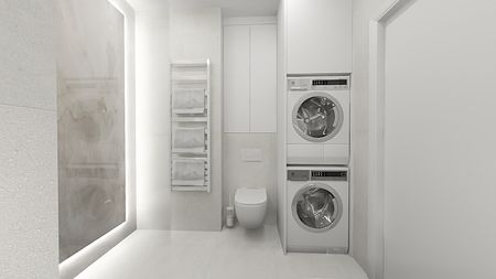 Prosta jasna łazienka 