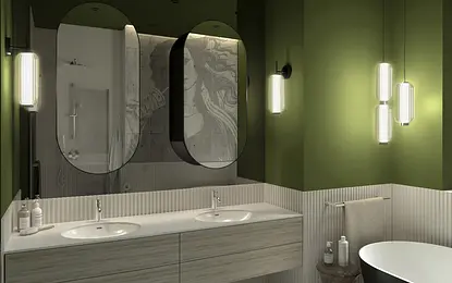 łazienka w domu w Piasecznie pod Warszawą, 7,5m2