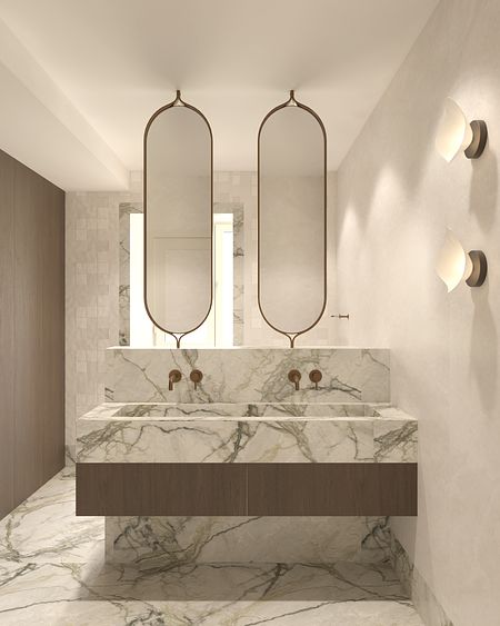 House of gentle forms- pokój kąpielowy D160m²