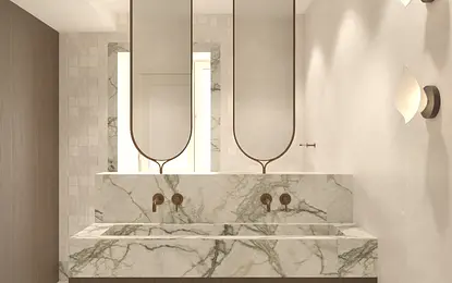 House of gentle forms- pokój kąpielowy D160m²